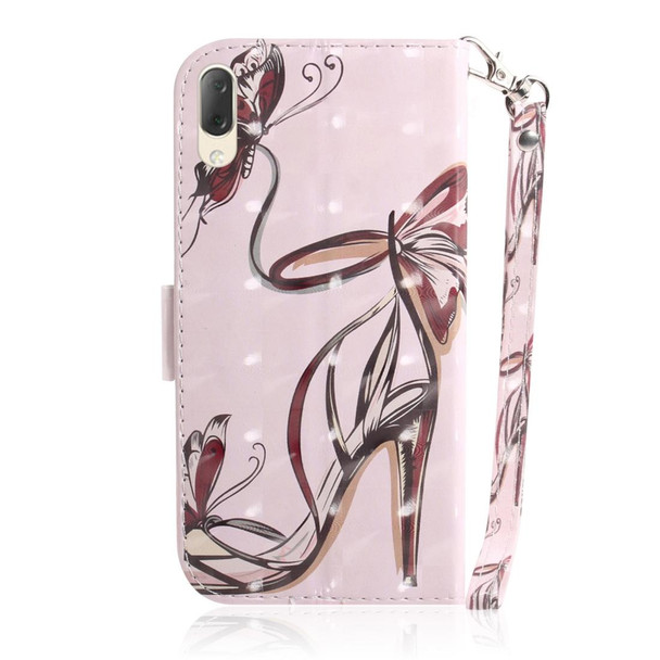 3D Painting Pattern Coloured Drawing Horizontal Flip Leatherette Case with Holder & Card Slots & Wallet  - Sony Xperia L3(Butterfly High Heels)