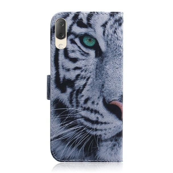 Tiger Pattern Coloured Drawing Horizontal Flip Leather Case for Sony Xperia L3, with Holder & Card Slots & Wallet