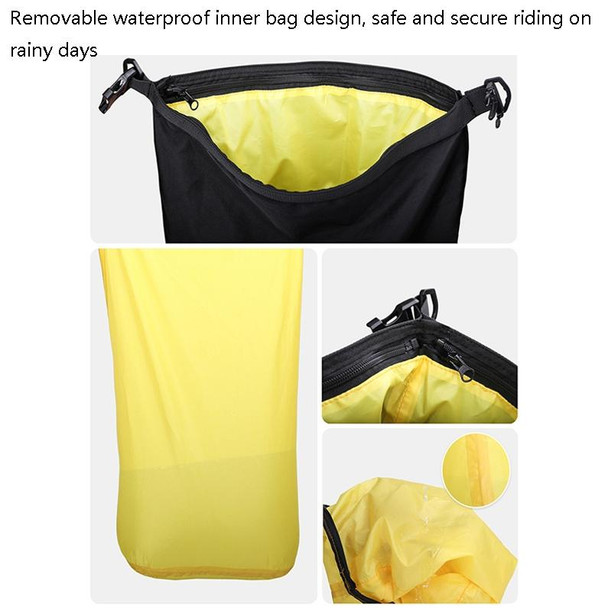 Rhinowalk Multi-Function Motorcycle Rear Seat Bag Combination Rear Shelf Pannier, Colour: Black 10L