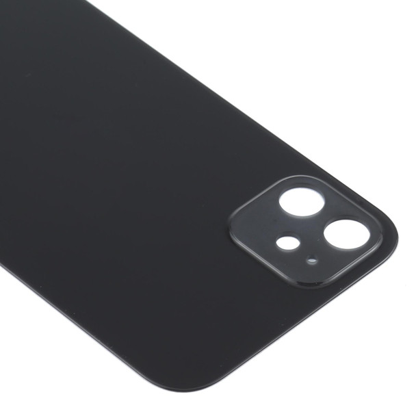 Glass Back Cover with Appearance Imitation of iP12 for iPhone XR(Black)