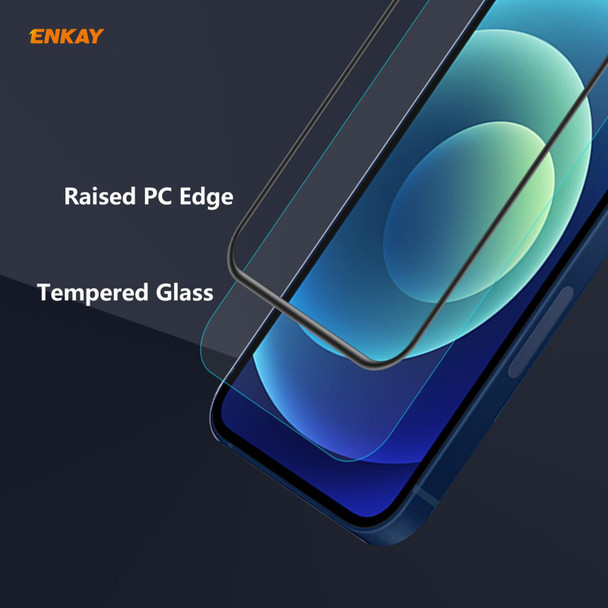 2 PCS ENKAY Hat-Prince Anti-drop Full Glue Tempered Glass Full Screen Film Anti-fall Protector - iPhone 12 mini