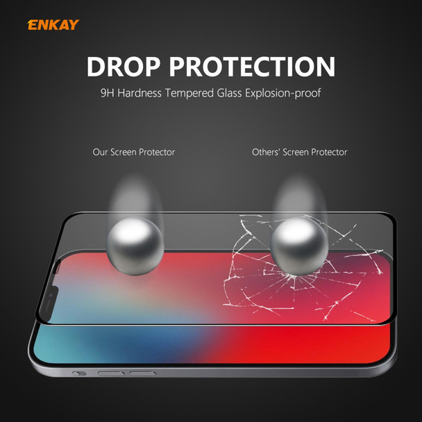 ENKAY Hat-Prince 0.26mm 9H 6D Curved Full Coverage Tempered Glass Protector - iPhone 12 mini