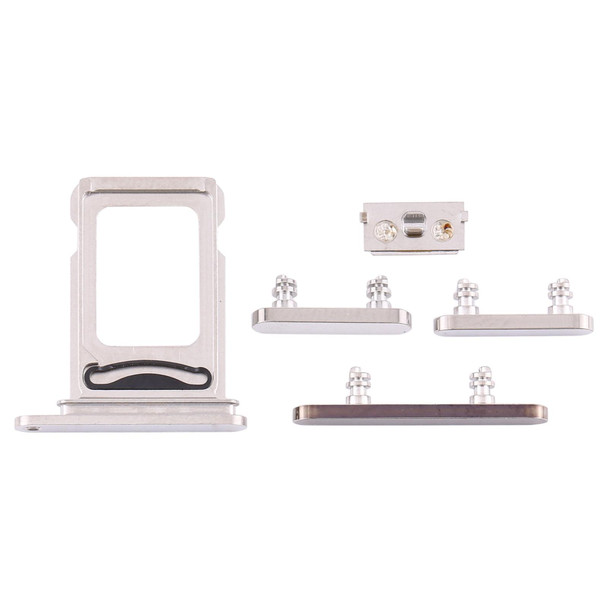 SIM Card Tray + SIM Card Tray + Side Keys for iPhone 12 Pro(White)