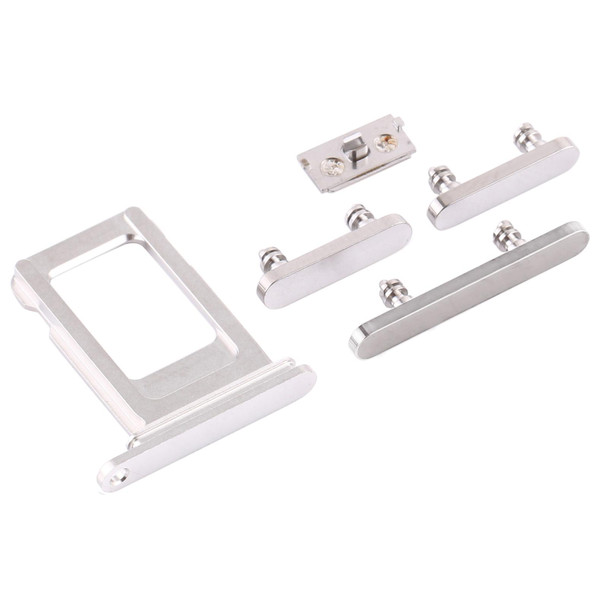 SIM Card Tray + Side Keys for iPhone 12 Pro(White)