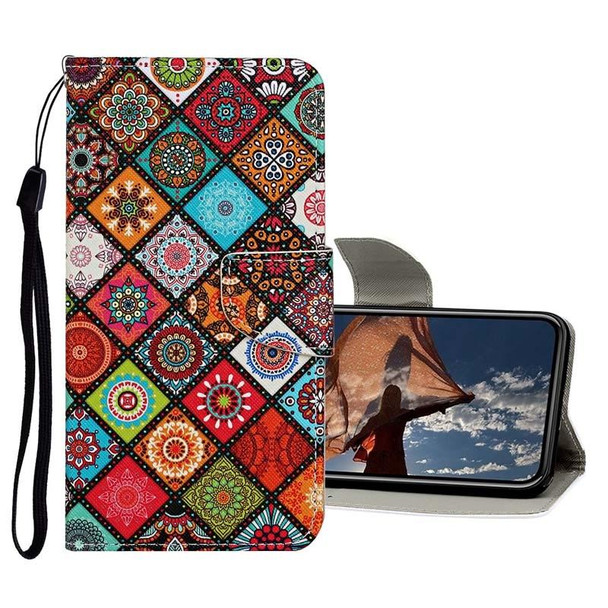 Colored Drawing Pattern Horizontal Flip Leatherette Case with Holder & Card Slots & Wallet - iPhone 12 mini(Folk-custom)