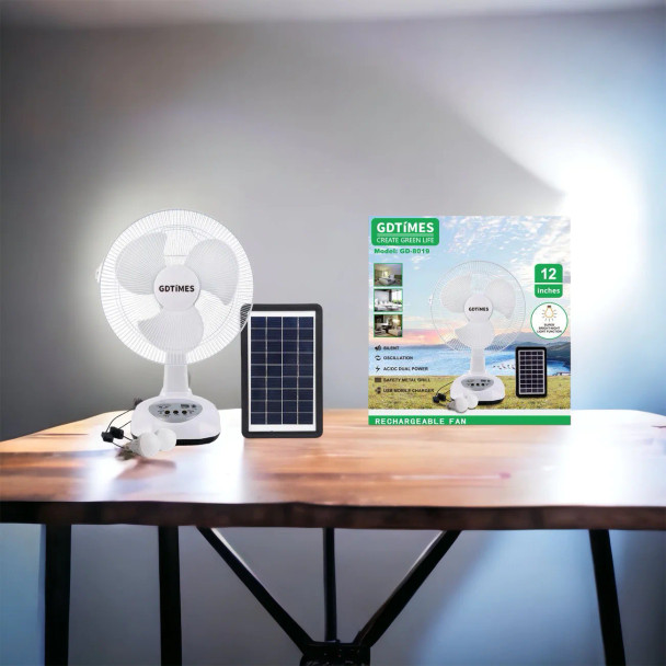 Solar Rechargeable Fan