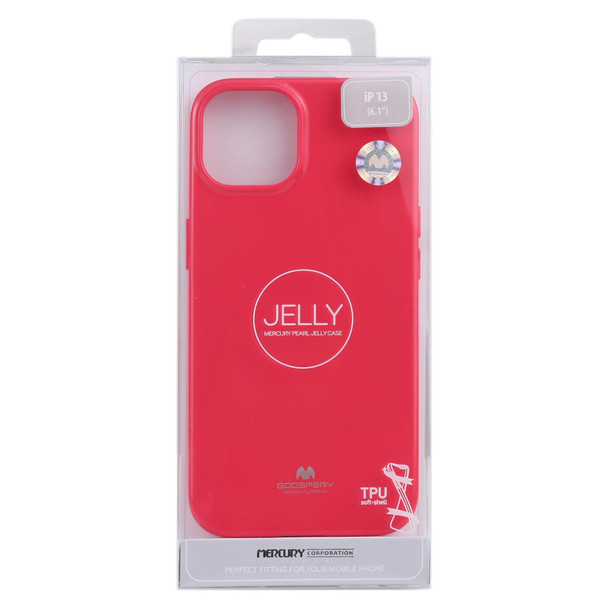 GOOSPERY JELLY Full Coverage Soft Case - iPhone 13(Rose Red)