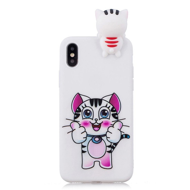 iPhone X / XS Shockproof Cartoon TPU Protective Case(Cat)