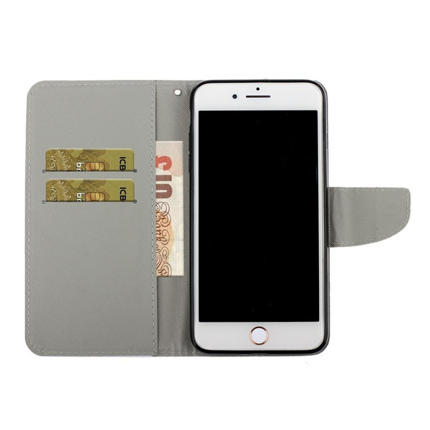 iPhone 6 / 6s 3D Colored Drawing Horizontal Flip PU Leather Case with Holder & Card Slots & Wallet(Underwater Cat)