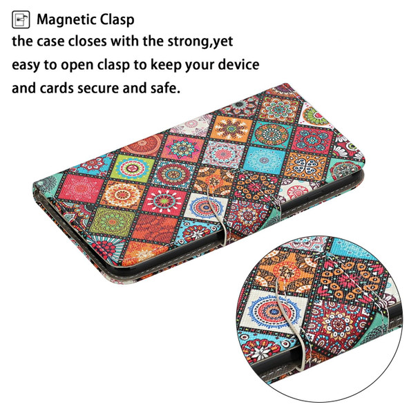 Colored Drawing Pattern Horizontal Flip Leatherette Case with Holder & Card Slots & Wallet - iPhone 12 Pro Max(Folk-custom)