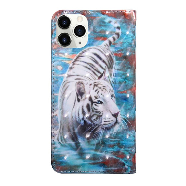 iPhone 12 Pro Max 3D Painting Pattern Coloured Drawing Horizontal Flip PU Leather Case with Holder & Card Slots & Wallet & Lanyard(Tiger)