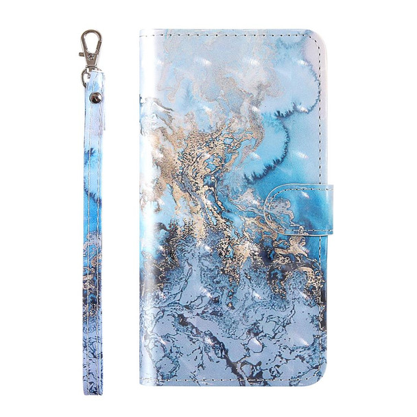 iPhone 12 mini 3D Painting Colored Drawing Pattern Horizontal Flip TPU + PU Leather Case with Holder & Card Slots & Wallet & Lanyard(Milky Way)