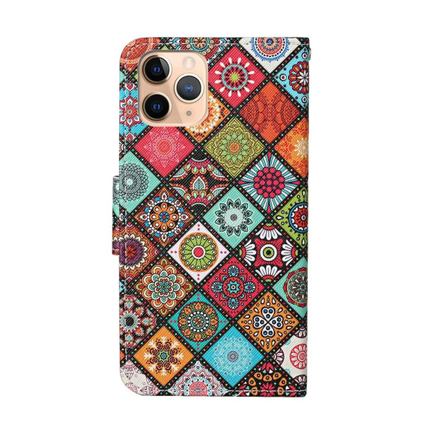 iPhone 11 Pro Colored Drawing Pattern Horizontal Flip Leather Case with Holder & Card Slots & Wallet(Folk-custom)