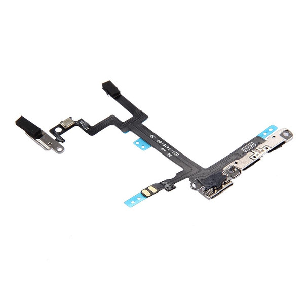 Power Button & Volume Button Flex Cable with Brackets for iPhone 5