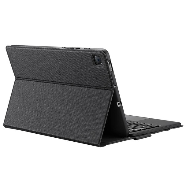 Samsung Galaxy Tab S6 Lite DUX DUCIS Detachable Bluetooth Keyboard Ultrathin Horizontal Flip Leather Tablet Case with Touchpad & Smart Sleep Function & Holder (Black)