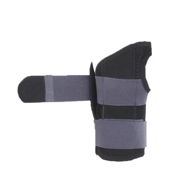 2PCS Two-Way Compression Stabilized Support Plate Wrist Brace Fracture Sprain Rehabilitation Wrist Brace, Specification: Right Hand S (Black Grey)