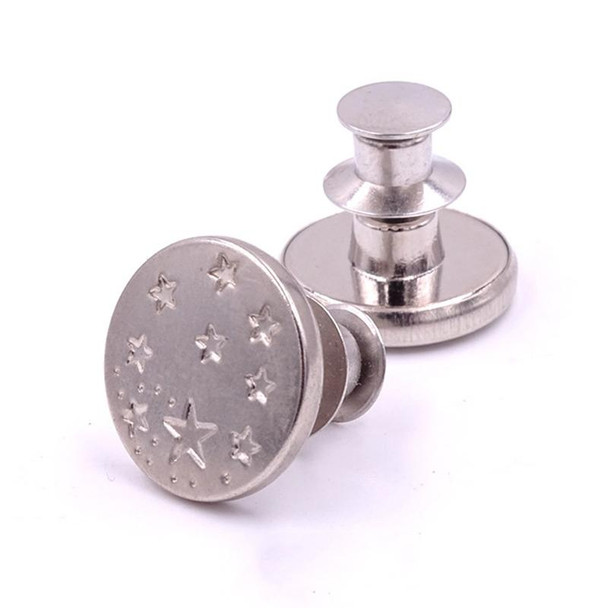 20 PCS 17mm Jeans Buttons Nail-Free Adjustable And Detachable Buttons, Colour: Style 14