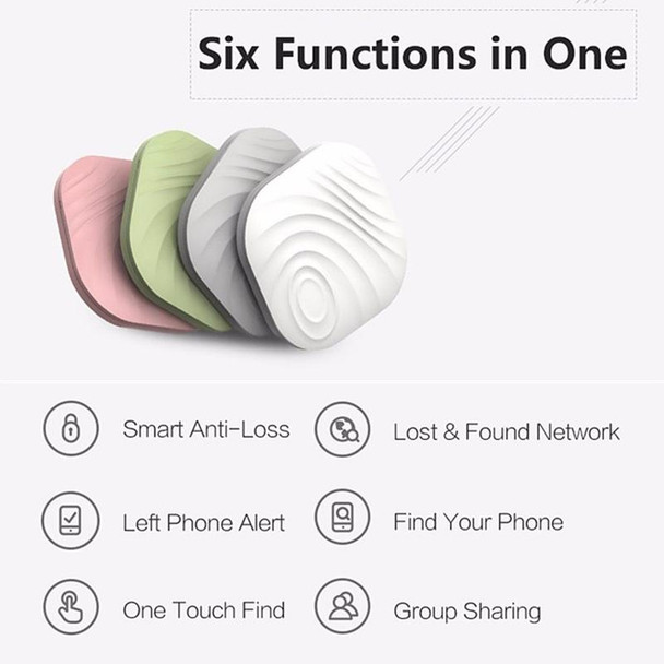 NUT F7X Smart Anti-Lost Device Bluetooth Two-Way Alarm Mobile Phone Key Wallet Anti-Lost Device( White)