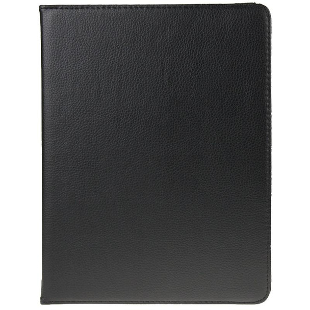 360 Degree Rotatable Leatherette Case with Sleep / Wake-up Function & Holder for New iPad (iPad 3)(Black)