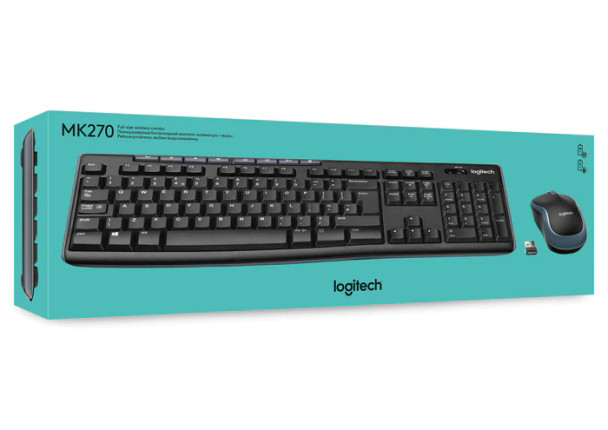 Logitech Mk 270 Wireless Desktop Keyboard And Mouse Combo