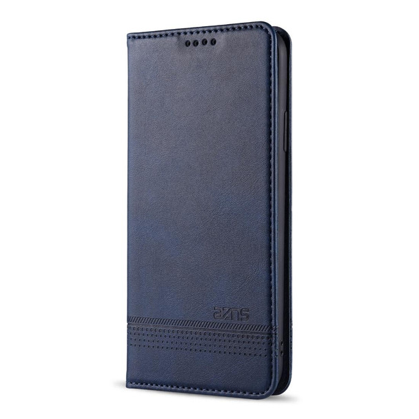 iPhone 11 Pro AZNS Magnetic Calf Texture Horizontal Flip Leather Case with Card Slots & Holder & Wallet(Dark Blue)