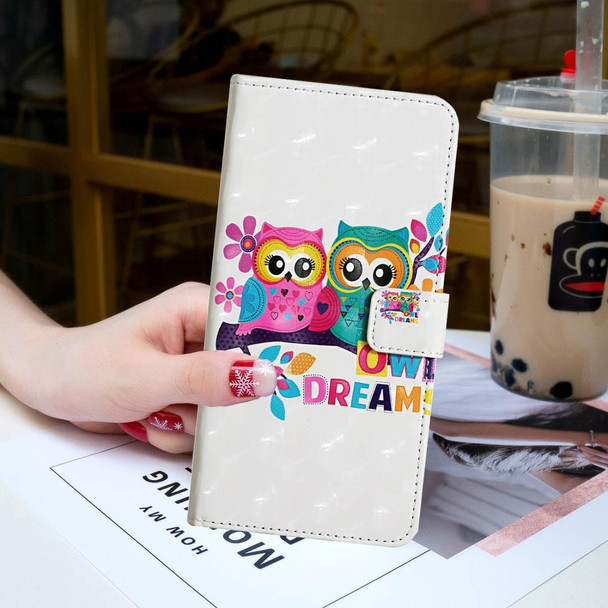 iPhone 12 Pro Max 3D Painted Pattern Horizontal Flip Leather Case with Holder & Card Slots & Photo Frame & Wallet(Couple Cat)