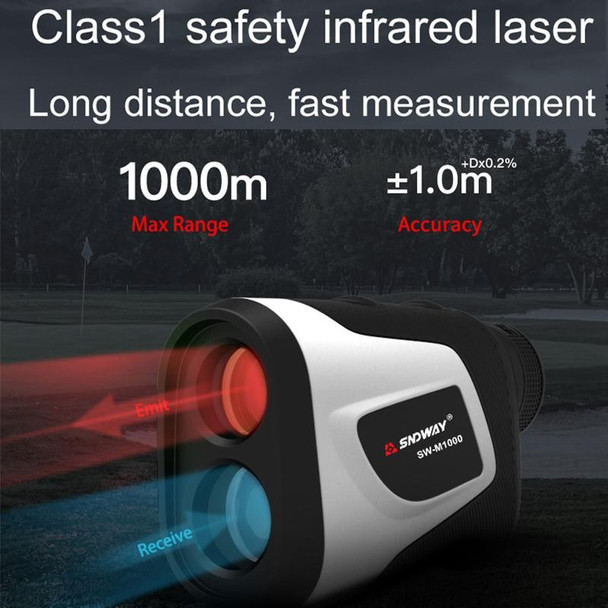 SNDWAY Telescope Golf Rangefinder Handheld Outdoor Altitude Angle Rangefinder, Model: SW-M700 700m