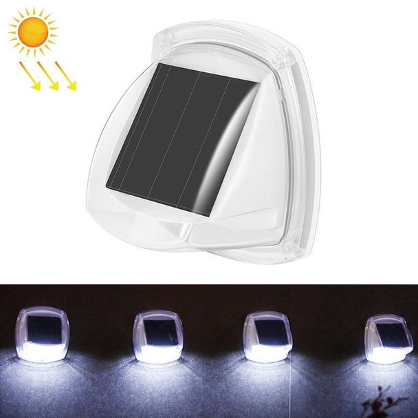 8 LED Outdoor Solar Courtyard Waterproof Wall Light(White Light)