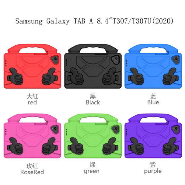 Samsung Galaxy Tab A 8.4 2020 EVA Tablet Shockproof Case with Thumb Bracket(Black)