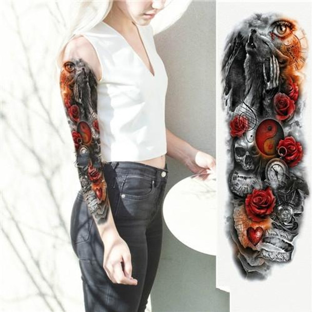 2 PCS Large Arm Sleeve Waterproof Temporary Tattoo Sticker(TQB-009)