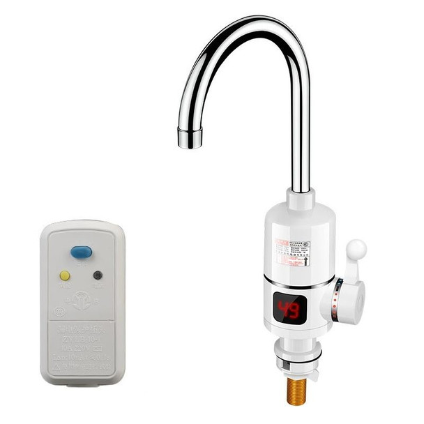 Digital Display Electric Heating Faucet Instant Hot Water Heater CN Plug Digital Elbow With Leakage Protection