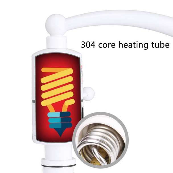 Digital Display Electric Heating Faucet Instant Hot Water Heater CN Plug Digital Display Elbow