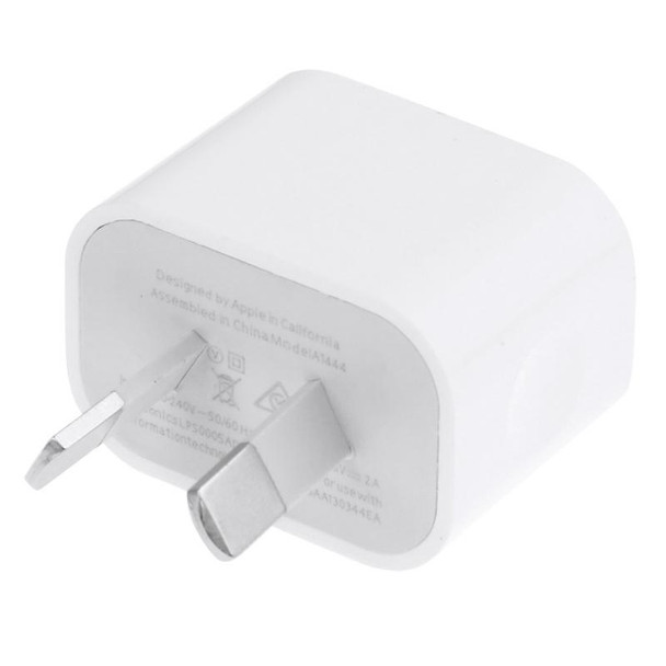 AU Plug USB Charger Adapter, - iPad, iPhone, Galaxy, Huawei, Xiaomi, LG, HTC and Other Smart Phones, Rechargeable Devices(White)