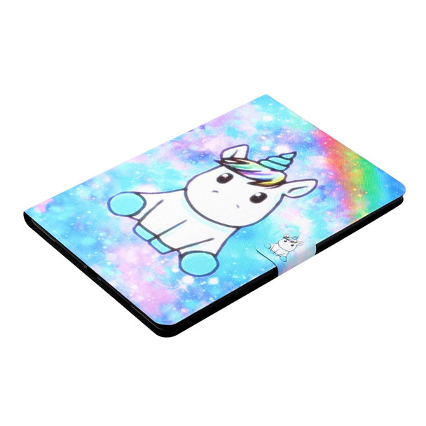 Colored Drawing Horizontal Flip Leatherette Tablet Case with Holder & Card Slots & Sleep / Wake-up Function - iPad Pro 11 inch (2020) / (2018) / iPad Air 4 10.9 inch (2020)(Unicorn)