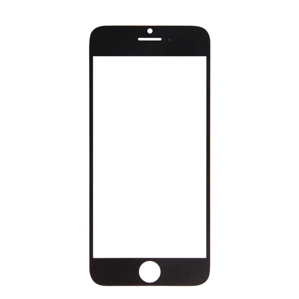 10 PCS for iPhone 6 Plus Front Screen Outer Glass Lens(Black)