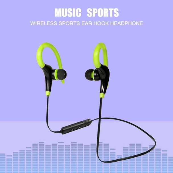 AiWei BT-01 Wireless Bluetooth Earphone with Microphone Hook Sports Earphone(Blue)