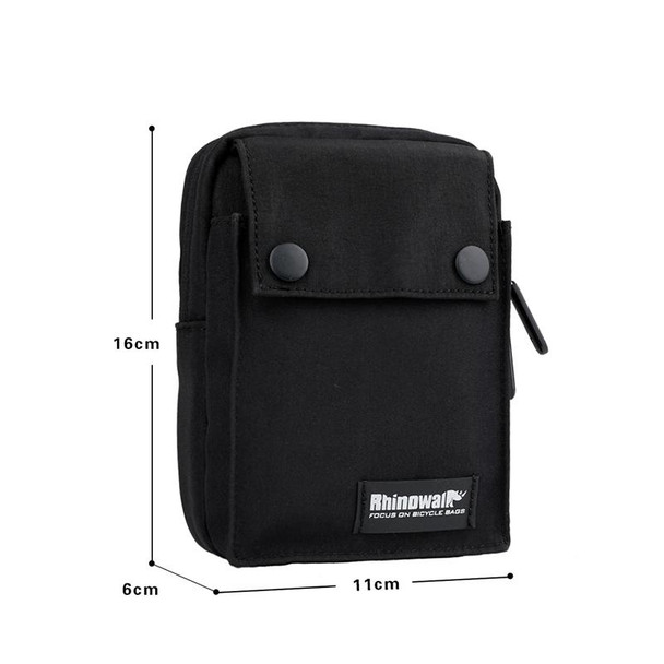 Rhinowalk Bicycle Handlebar Bag Multifunctional Storage Bag Waterproof Clutch(Black)