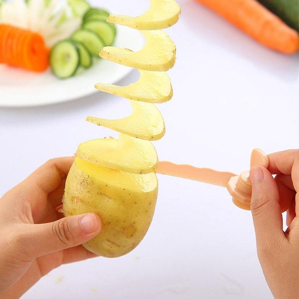 Carrot Spiral Slicer Vegetable Potato Cutter(Blue)