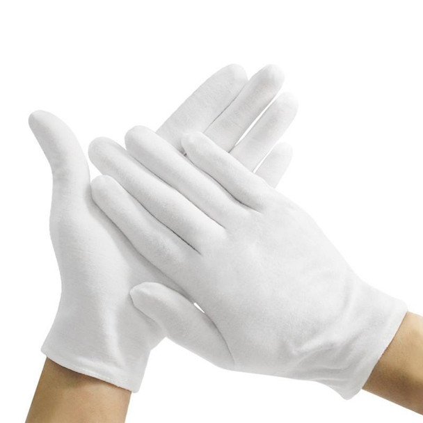 12 Pairs Pure Cotton Working Gloves, Thickened SizeFree Size