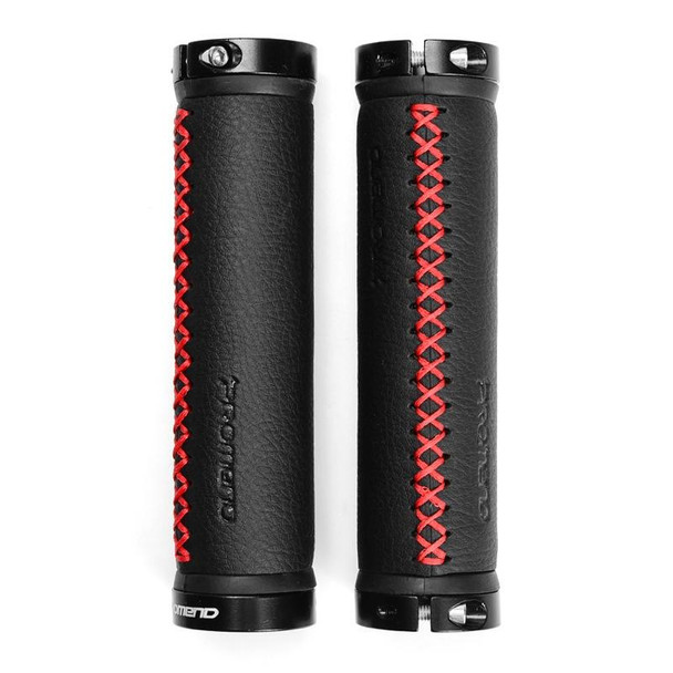 PROMEND GR-501 1 Pair Microfiber Leather Mountain Bicycle Grips Cover(Black Red)