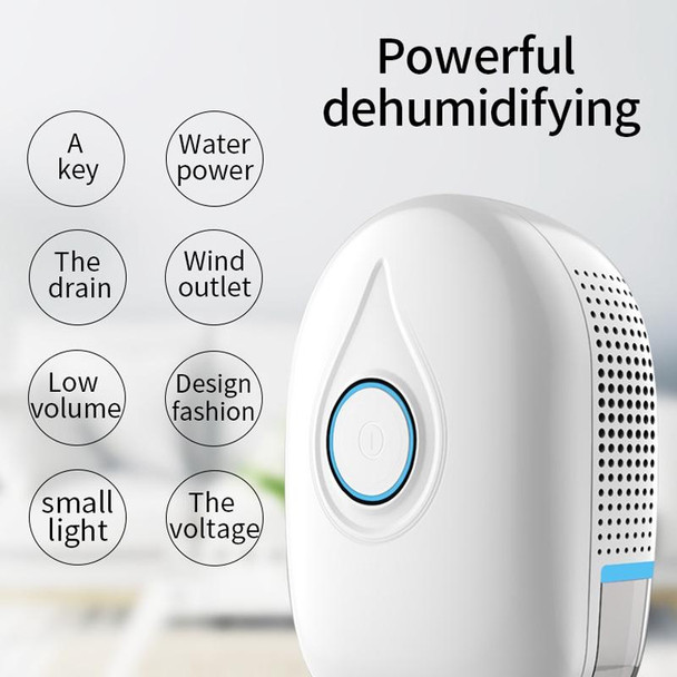 GZ-1901 Semiconductor Mini Dehumidifier Household Small Dehumidifier Bedroom Dehumidifier Moisture Absorber, Product specification: EU Plug(Fresh Blue)