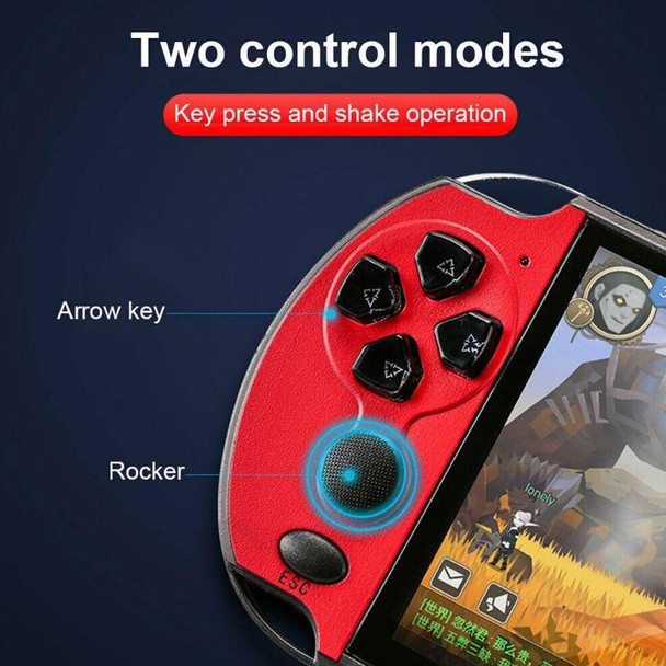 X7 Plus Retro Classic Games Handheld Game Console with 5.1 inch HD Screen & 8G Memory, Support MP4 / ebook(Blue + Red)