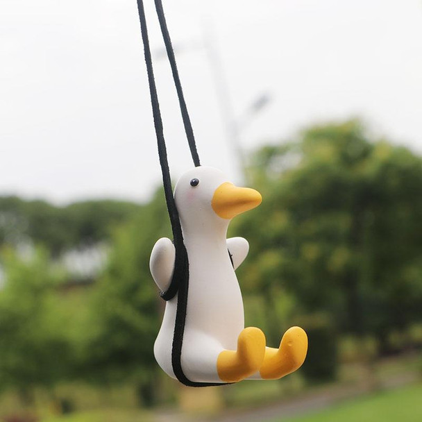 2 PCS Car Duck Pendant Swing Duck Car Pendant(Without Perfume)