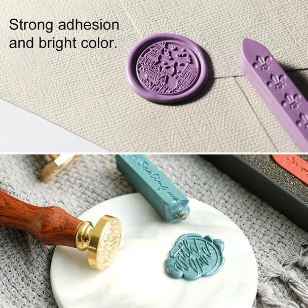3 PCS Seal Dedicated Beeswax Stick  Paint Stamp Handmade DIY Tool Sealing Strips(Green gold)