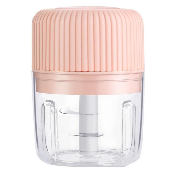 Household Vegetable Cutting Electric USB Garlic Masher Baby Mini Cooking Machine Baby Food Supplement Machine, Style:250ml(Pink)