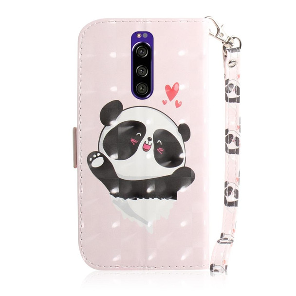 3D Painting Pattern Coloured Drawing Horizontal Flip Leatherette Case with Holder & Card Slots & Wallet - Sony Xperia 1 / Xperia XZ4(Love Bear)