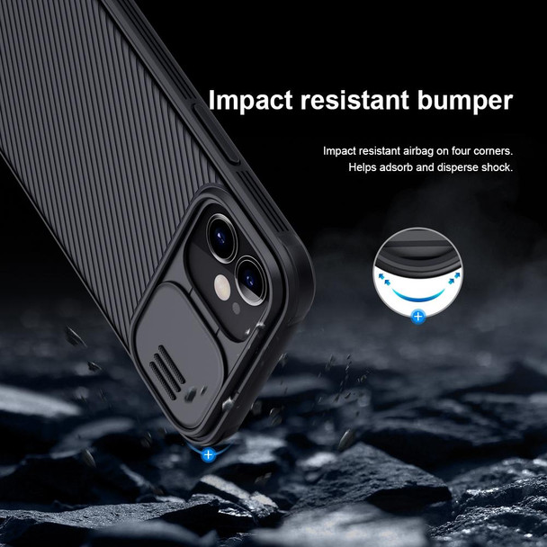 iPhone 12 mini NILLKIN Black Mirror Pro Series Camshield Full Coverage Dust-proof Scratch Resistant Phone Case(Black)