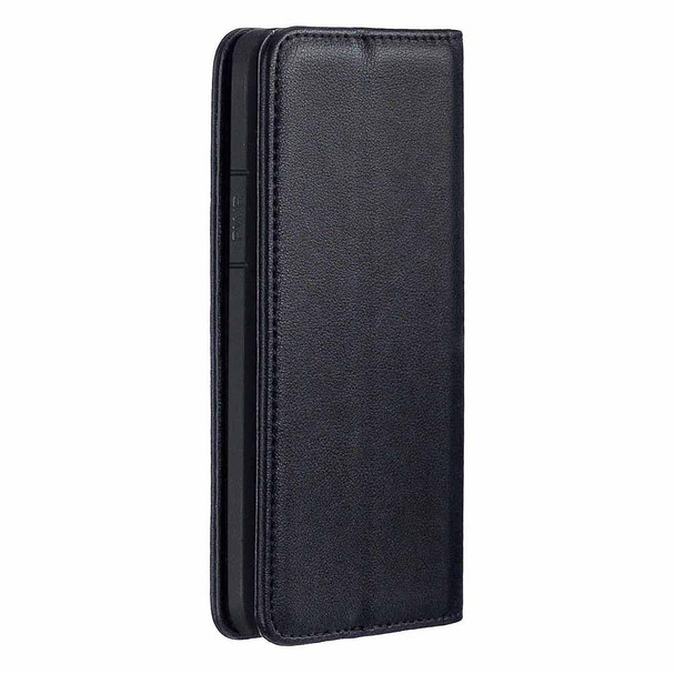 iPhone XS Max 2 in 1 Detachable Magnetic Horizontal Flip Genuine Leather Case with Holder & Card Slots & Wallet(Black)