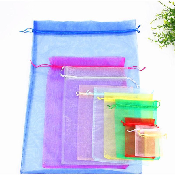 100 PCS Organza Gift Bags Jewelry Packaging Bag Wedding Party Decoration, Size: 7x9cm(D4 Gold)