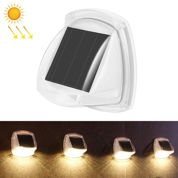 8 LED Outdoor Solar Courtyard Waterproof Wall Light(Warm Light)